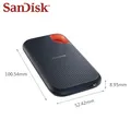 Sandisk SSD portatile E61 USB 3.2 Disco a stato solido esterno ad alta velocità 500 GB 1 TB 2 TB 4 TB SSD originale per PC desktop portatile