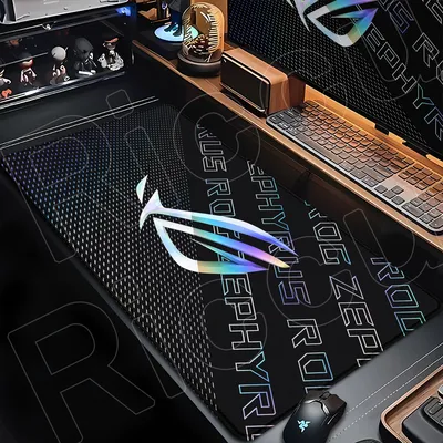 1200x600mm Computer Gamer Office Oversized Table Mats Anime Asus Rog Mouse Pad XXXL Gaming PC Keyboard Accessories Non-slip Play