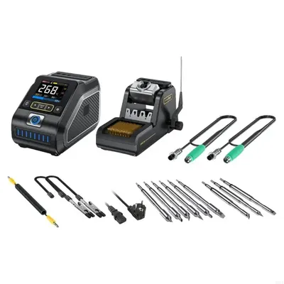 DWS-200 Electronic Welding Rework Station with Soldering Handle 200W Digital Soldering Station Temperature Adjustment