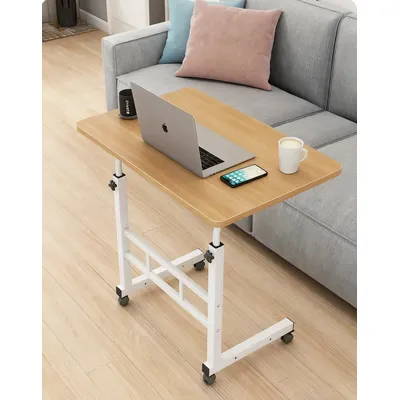 Verstellbarer TV-Tablett-Tisch, bequemer Laptop-Tisch, Abendessen zum Essen, TV-Abendessen-Tablett auf dem Bett, Sofa zum Essen, Lesen, 60 x 40 cm