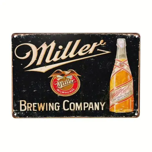 Brauen Vintage Metall Blechschild Adler Logo Retro Bar Männerhöhle Dekor Kunst Image