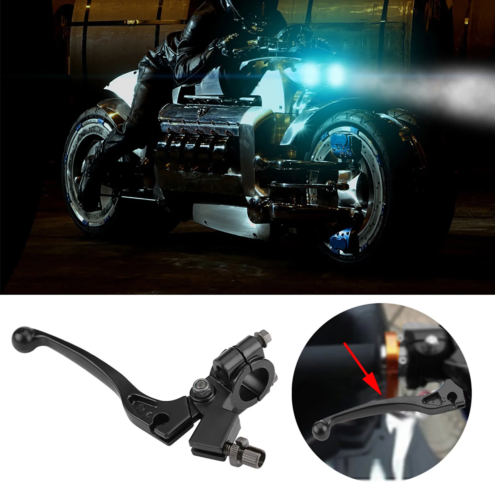 22 mm 7/8 Zoll Lenker-Klapphebel mit Sitzstange für 50CC – 125CC Dirt Pit Bike Bremshebel Hebel 7/8 Zoll Hebel Image