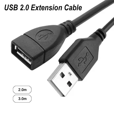 USB-Verlängerungskabel, USB 2.0-Verlängerungskabel für Drucker, Laptop, PC, TV, Xbox, USB 2.0-Verlängerungskabel, Mini-Fastgeschwindigkeit, schnelles Datenkabel