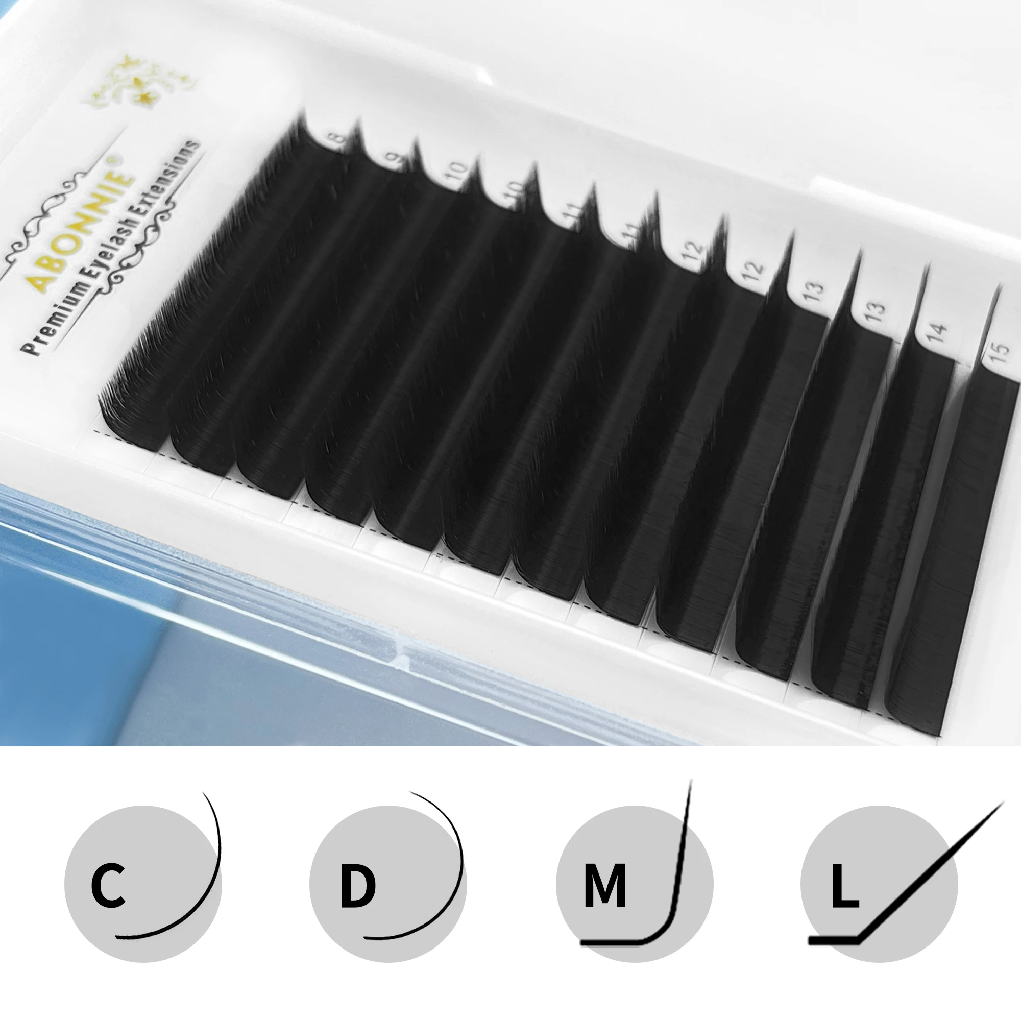 Abonnie L/M Curl Easy Fan Wimpern Auto Fanning Lashes Extensions Mega Volume Wimpern Extensions Fluffy Cilios Fans Image