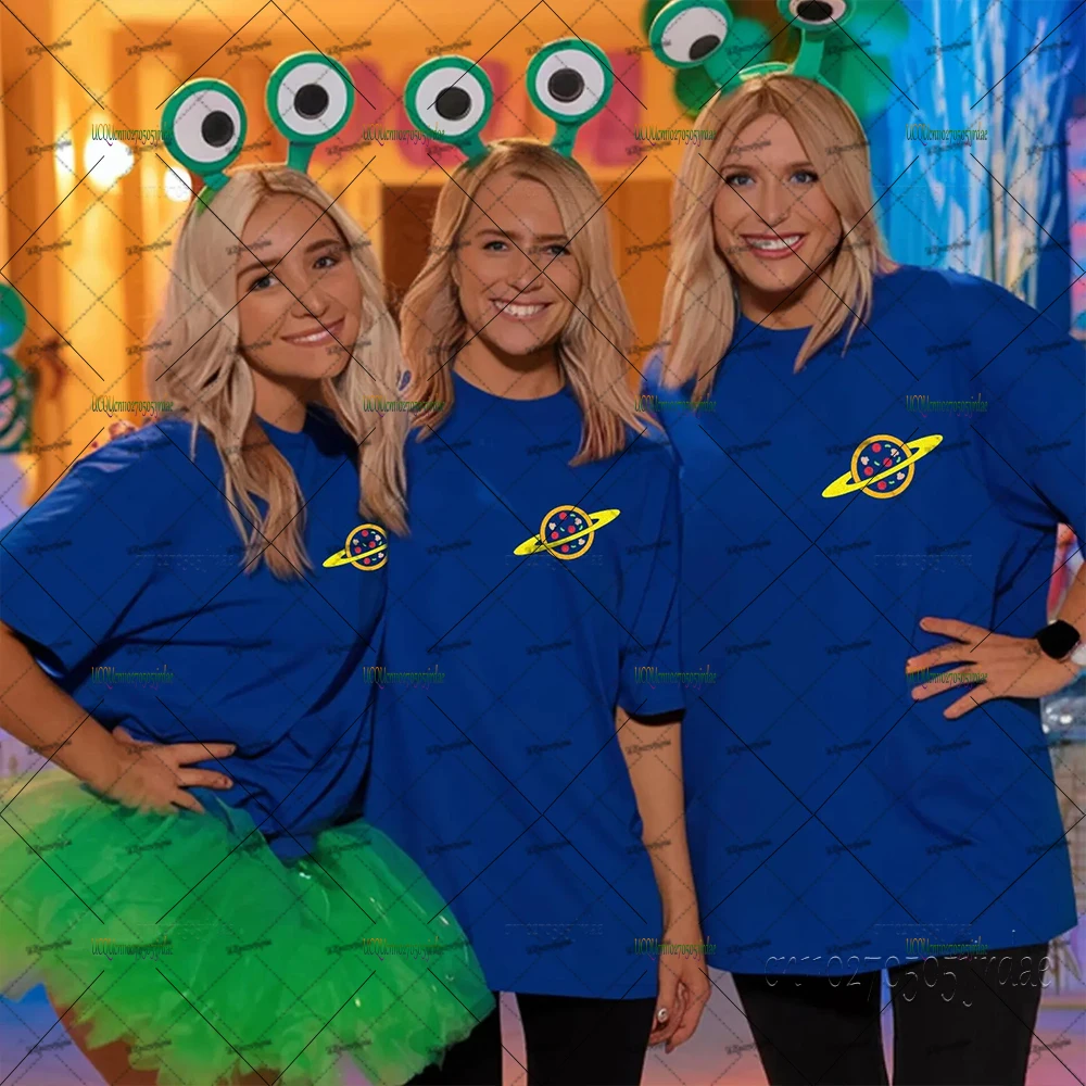 Toy Story Halloween T-Shirts für Frauen Alien Face Group T-Shirt Männer Frauen Kurzarm T-Shirts Übergroße Y2K Tops Weihnachtsgeschenke Image
