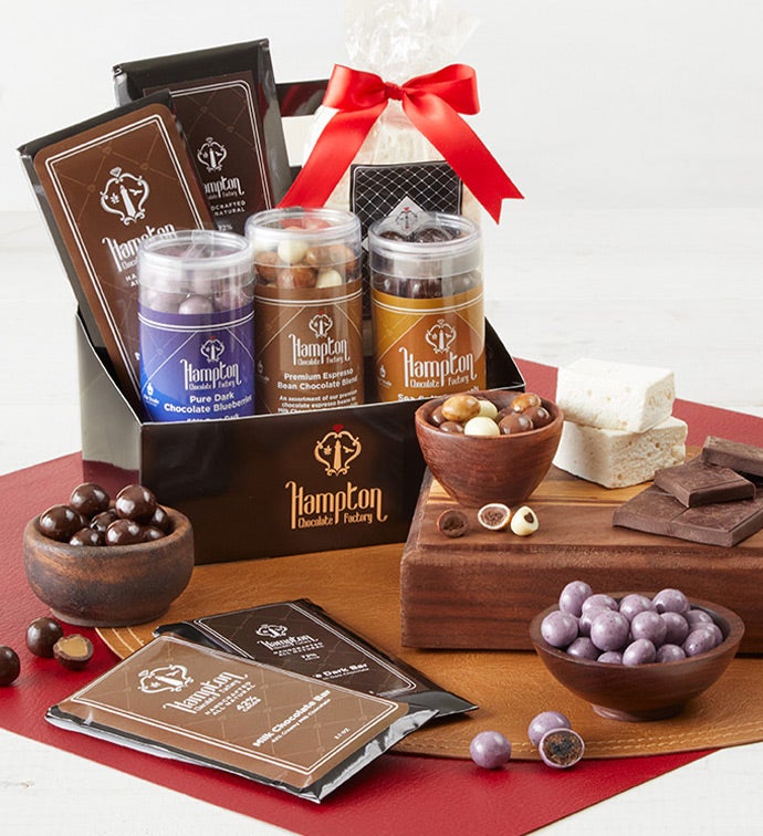 Chocolate Bliss Luxury Gift Basket, Family Item Food Gourmet Candy Confections Chocolate, Gifts by Simply Chocolate