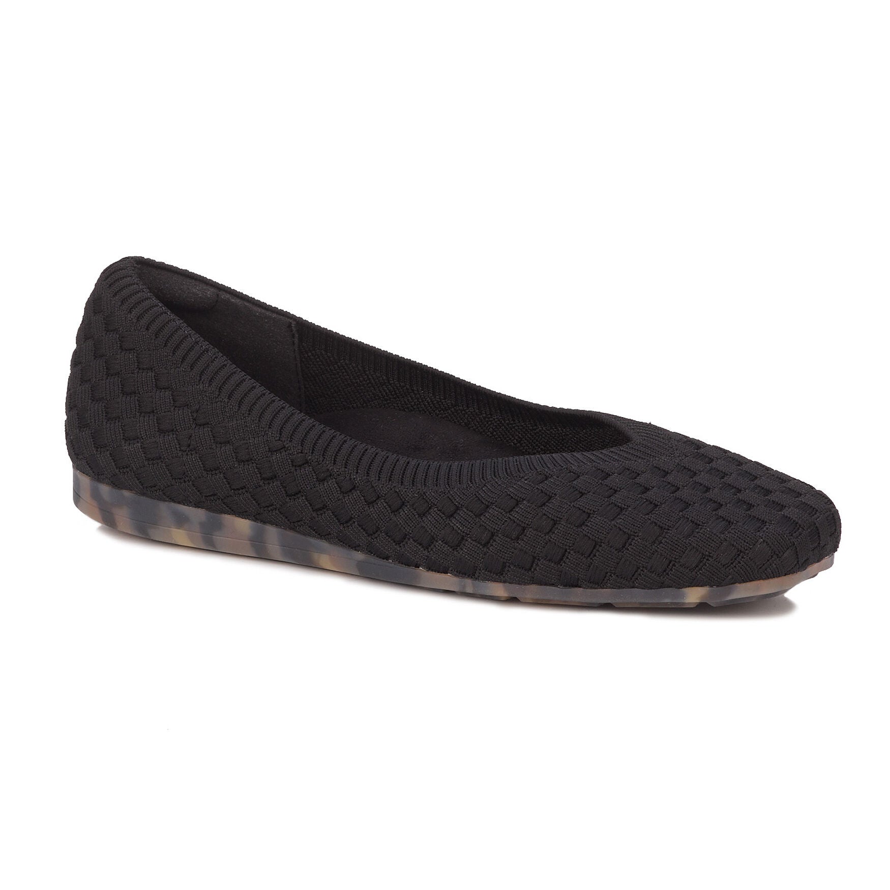 Extra Wide Width Women's Niki Knit Flat by Ros Hommerson in Black (Size 8 1/2 WW)