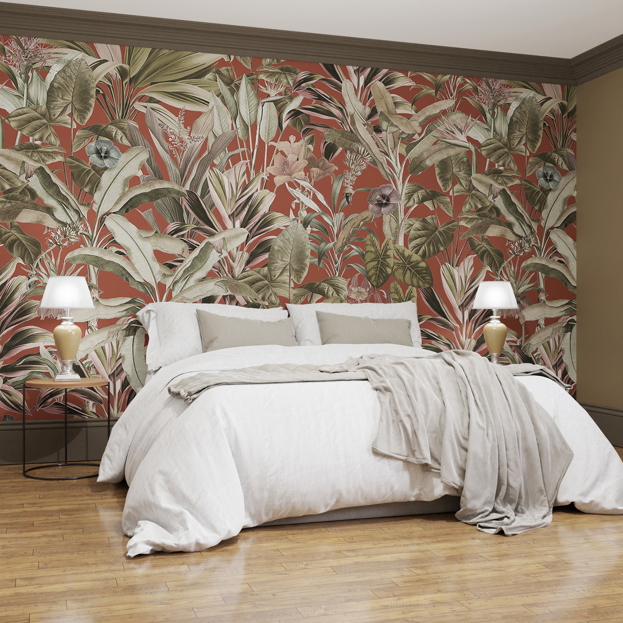 Fototapete ART FOR THE HOME "Funky Dschungel", braun, H:2,8m L:2,8m, Vlies, Tapeten, Design Tapeten Image