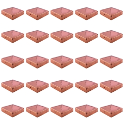 25x Pfostenkappe Kupfer 91 mm Pyramide Abdeckkappe für Pfosten 9 x 9 cm Image