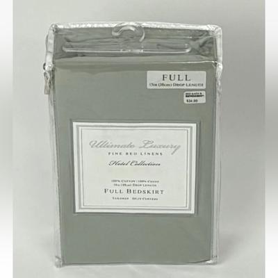 Adidas Bedding | Ultimate Luxury Fine Bed Linens Hotel Collection Full Bedskirt | Color: Gray | Size: Full