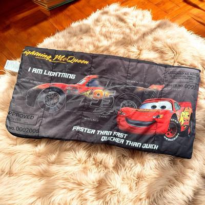 Disney Other | Disney Pixar Cars Lightning Mcqueen Sleeping Bag (2006) Kids Camping Nap Bag | Color: Black/Red | Size: Os