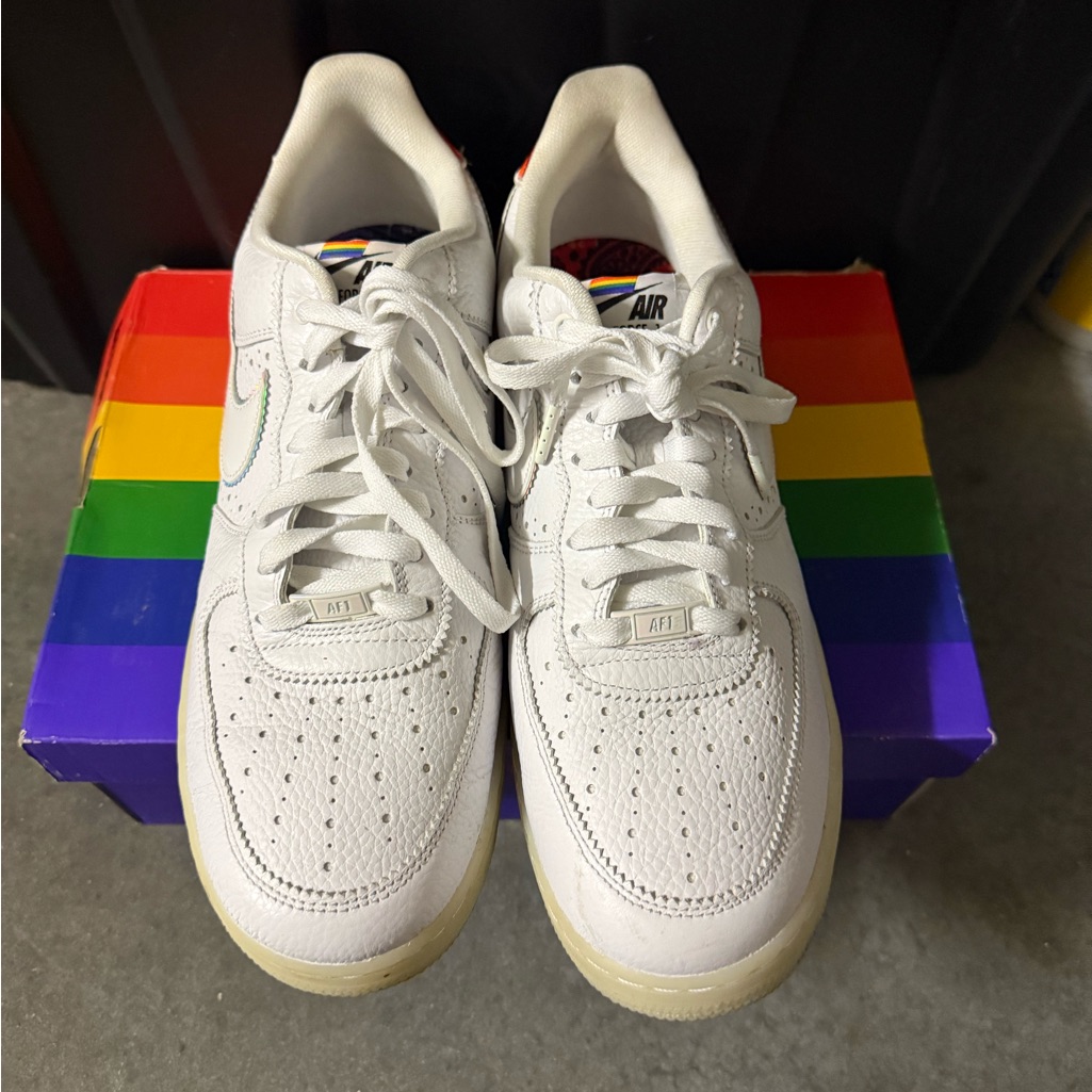 Nike Shoes | 12.5 Nike Air Force 1 Low Be True (2020) - Nike Pride Rainbow Shoes | Color: White | Size: 12.5