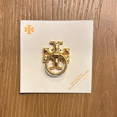 Tory Burch Accessories | Tory Burch Gold Phone Ring Stand | Color: Gold | Size: Os