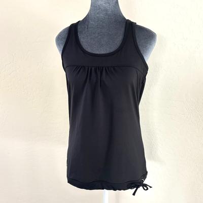 Athleta Tops | Athleta Womens Racerback Tank W/Built In Bra - Black - Size S | Color: Black | Size: S