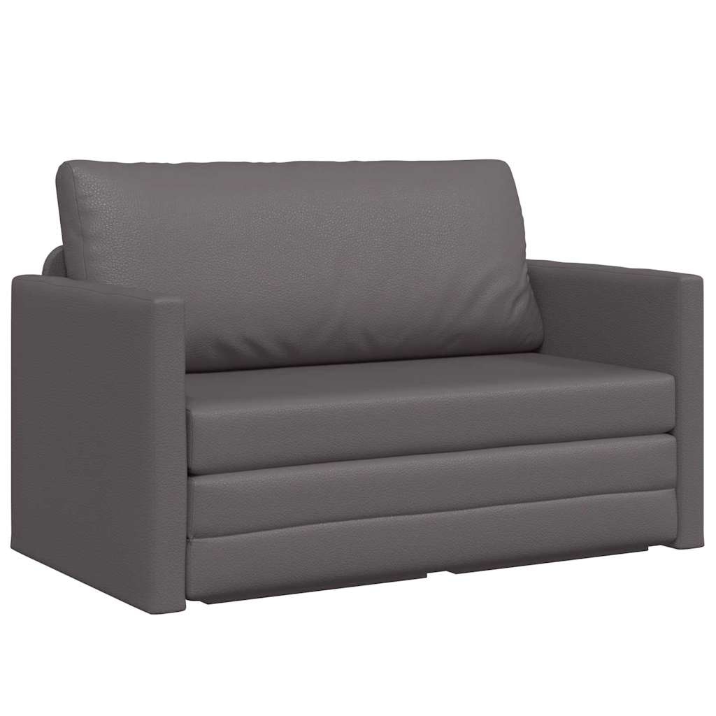 vidaXL Schlafsofa 110cm Grau Kunstleder Image