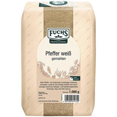 FUCHS Pfeffer weiß gemahlen 1 kg Image