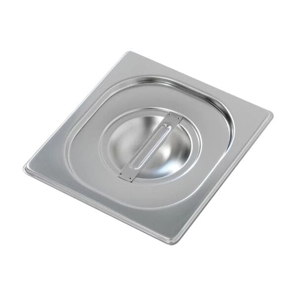 Bartscher GN-Behälter Zubehör Deckel für 1/6 GN silber, 17.6x2x16.2 cm Image