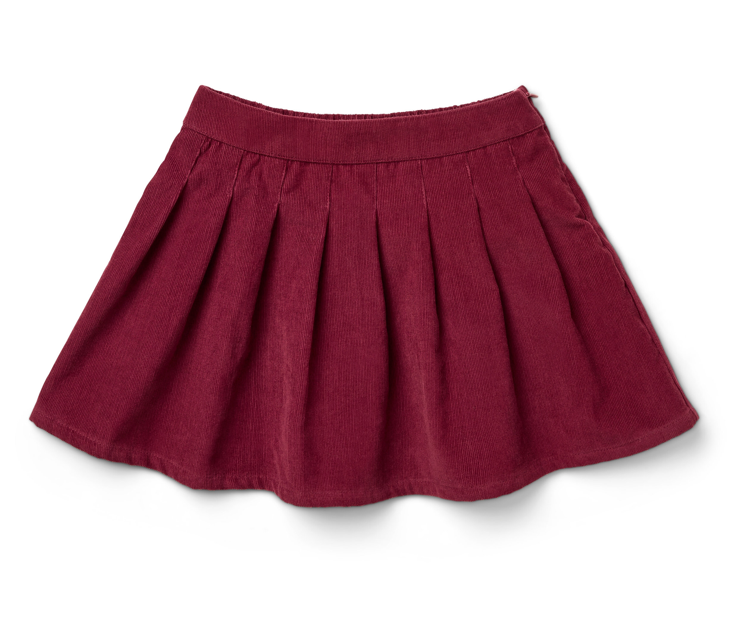 Tchibo - Kinder-Faltenrock - Mädchen - Gr. 110/116 - weinrot