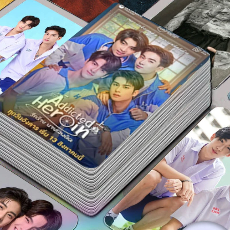 30/50PC No Repeat Augustmac Magazine Cover Poster Thai TV Addicted Herion Drama Stills Double-side Print 3 Inch Card