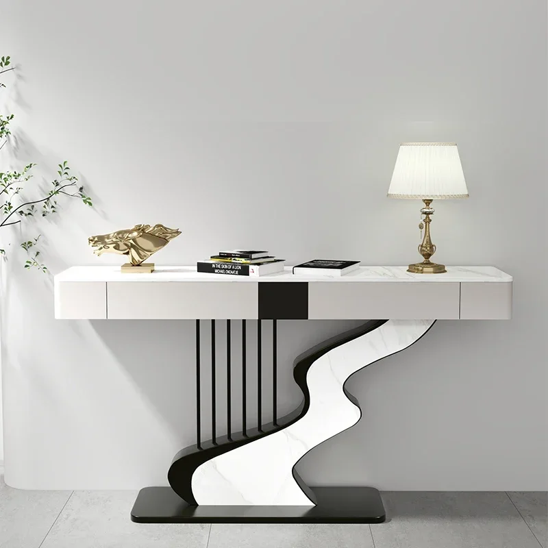 Console de télévision, Table de rangement en métal, meubles d'entrée de maison pour chambre, ensemble de luxe moderne, milieu de la mort, couloir nordique, meubles de salon