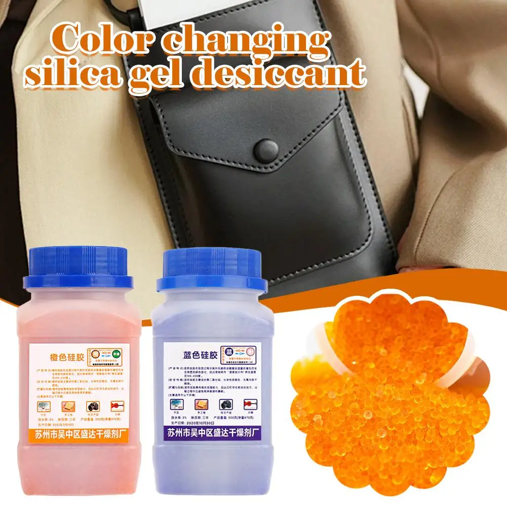 Color Changing Silica Gel Desiccant Waterproof Reusable Silica Gel Beads Moisture Absorber Electronic Product Desiccant