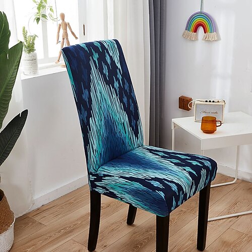 Stretch-Esszimmerstuhlbezug, abnehmbarer, waschbarer Sitzbezug, langlebiger Stuhlschutz für Hotel, Esszimmer, Bankett, Hochzeitsfeier Image