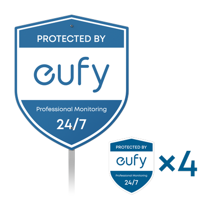 eufy Yard Sign and Window Sticker Bundle