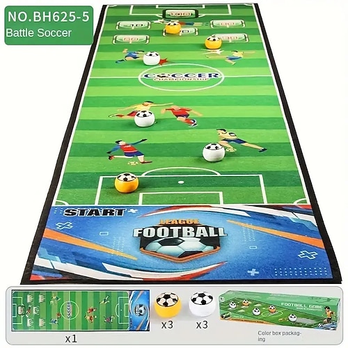 1 Set 3-in-1 Multisport-Battle-Brettspiel - Fußball-Bowling Curling-Desktop-Interaktionsspiel für Familienabende Partyspiele - ideale Tischdekoration für Weihnachten und Geburtstage