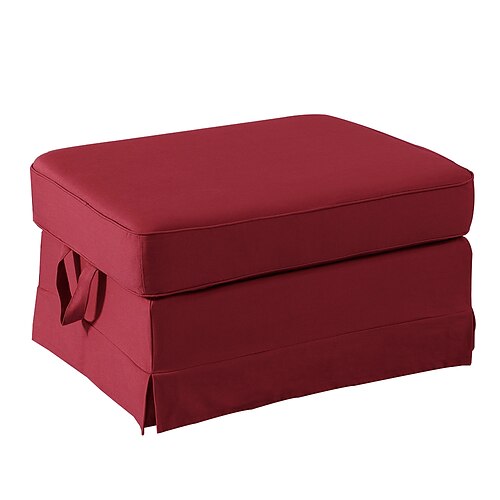 Ektorp Schuhbankbezug, einfarbiger, gesteppter Schonbezug aus 100 % Baumwolle, langlebiger, rutschfester Schutz für den Eingangsbereich oder das Zuhause Image