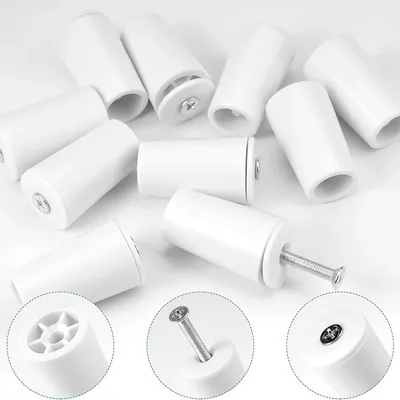 8pcs White Plastic Blind Stoppers Smooth Compact Roller Shutter Repair Curtains Accessories Window Blind Stopper Parts