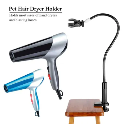 Pet Hair Dryer Clip Pet Dog Cat Grooming Table Hair Dryer Clamp Clip Holder 360 Degree Adjustable Pet Grooming Hair Dryer Clamp