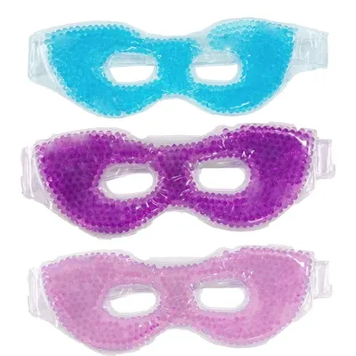 Cooling Gel Eye Mask With Eye Holes Hot Cold Therapy Personal Care Beauty Sleeping Eye Mask for Puffy Dry Eyes Ergo Gel Bead