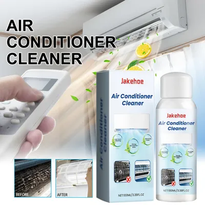 Air Conditioner Cleaner Foam Spray for Indoor Unit Deep Clean Evaporator Coil Dust Mold Remover Fast Acting No Residue 100ml