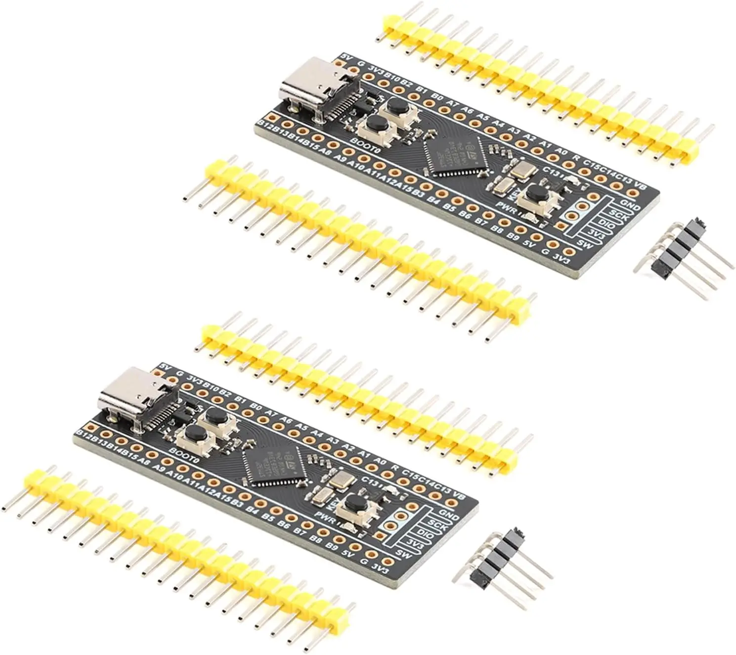 STM32F411CEU6 Entwicklungsboard STM32F4 Core STM32F411CEU6 Modul Systemplatine Lernplatine 100 MHz Freq 128 KB RAM 512 KB ROM Image