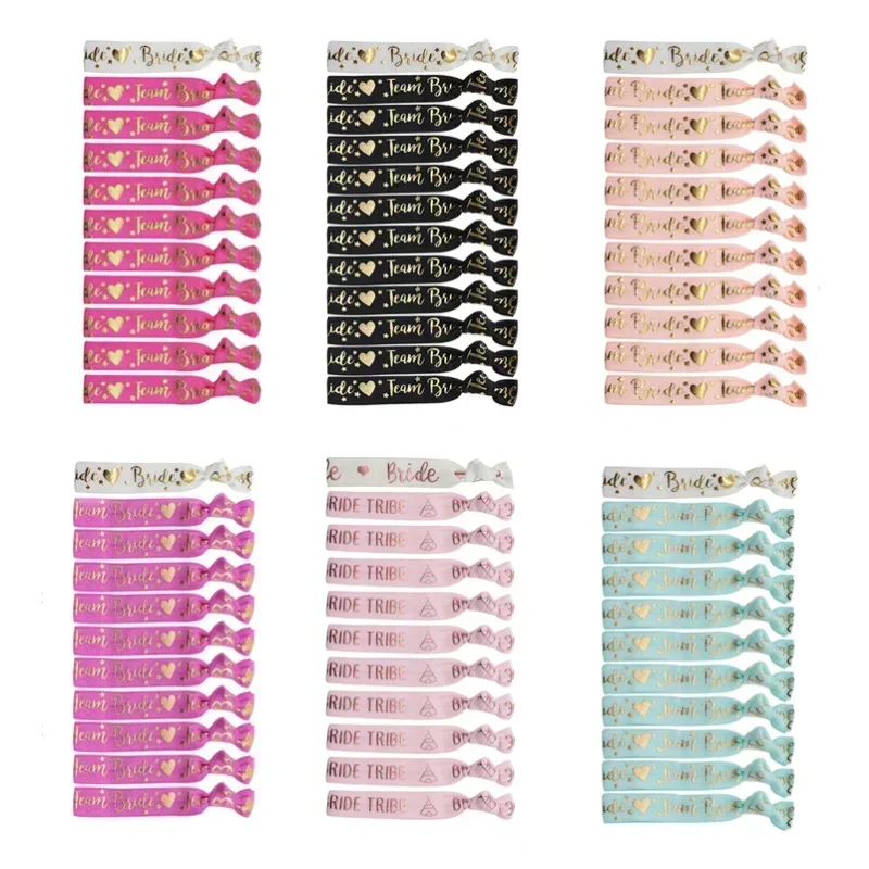 11 teile/satz Bachelorette Party Armbänder Team Braut Armband Braut Zu Werden Hochzeit Dekoration Junggesellinnenabschied Liefert Braut Dusche Image