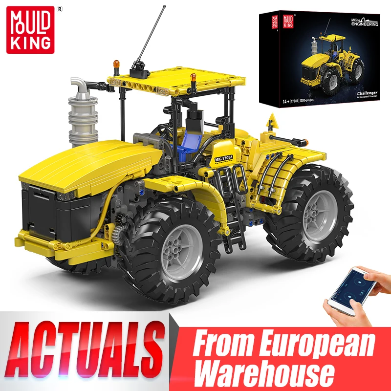 Mould King 17081/17082 Technischer Auto-Baustein Der RC Challenger-Budgetraktor Baustein Spielzeug Kinder Weihnachtsgeschenk Image