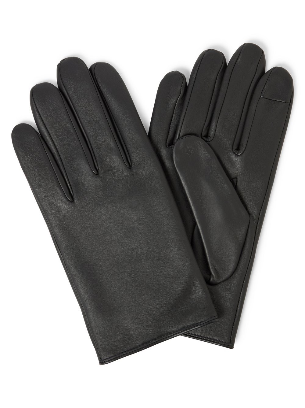 BOSS Orange Lederhandschuhe Herren schwarz, 8
