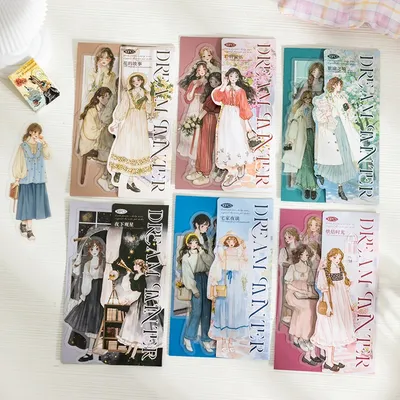 30 pcs Girl's profession PET Sticker beautiful girl Scrapbook Deco Sticker Label Diary stationery Junk Journal Planner Materials