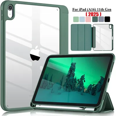 With Pencil Holder Case for IPad (A16) 11th Gen Air11 13 11 2025 2024 Pro11 12.9 13 Smart Case Air 3 4 5 10.9 7 8 9th 10.2 Funda