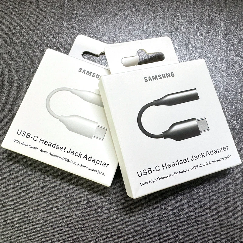 Samsung USB Typ C auf 3,5 mm Aux-Adapter Typ C 3 5-Buchse Audio-Kopfhörerkabel-Konverter für Samsung Galaxy S24 S23 Ultra S20 FE Image