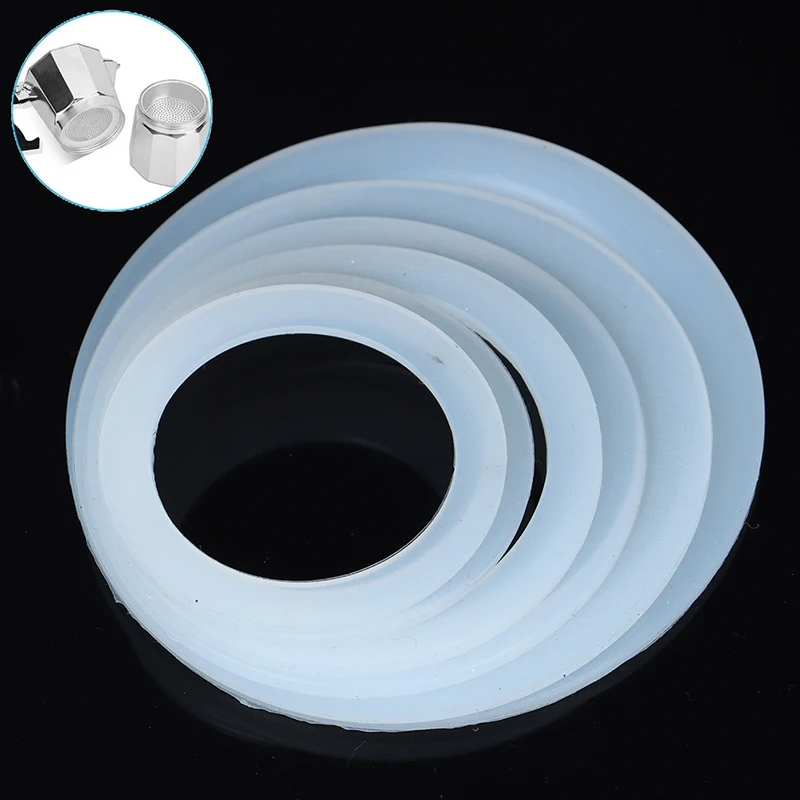 Kaffee Dichtung Dichtung Für Kaffee Espresso Moka Herd Topf Top Flexible Silikon Gummi Dichtung Espresso Maker Kaffee Teile