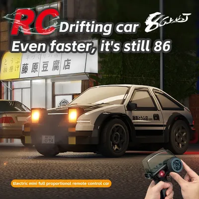 KF14 1: 64 2.4G 4WD RC Racing Car Full Proportions Desktop Competition Electronic Positioning Drift Remote Control Car Toy Gifts