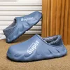 Männer Winter Warme Hausschuhe Paar Haus Baumwolle Schuhe Outdoor EVA Pelz Schuhe Plüsch Hausschuhe Hause Schlafzimmer Schuhe Große Größe Rutschen 48 49