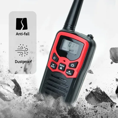 2PCS ABBREE T5 Walkie Talkie Long Range PMR/FRS VOX Taschenlampe Wiederaufladbare Tragbare Zwei Weg Radio für Wandern reise (Keine Batterie)