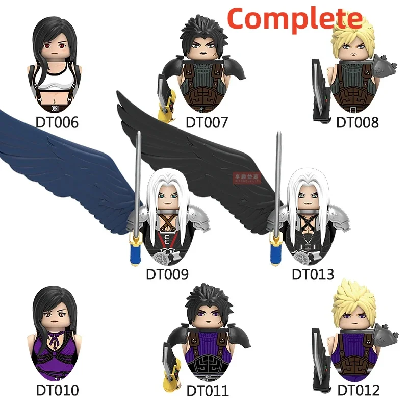 DT8903 MOC Cartoon Spiel FF Charaktere Action-figuren Kreative Bausteine Szene Ziegel Waffen Zubehör Spielzeug für Kinder Image