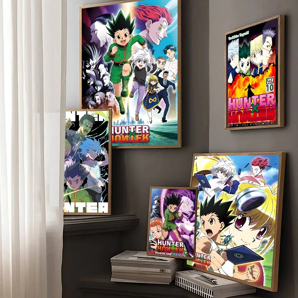 Anime Hunter X Hunter Classic Movie Classic Vintage Poster Vintage Room Bar Cafe Decor Aufkleber Wandmalerei