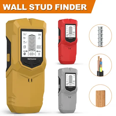 6-in-1-Bolzen-Detektor, Wand- und Holzscanner, digitaler Hand-Wanddetektor, Live-AC-Kabel, Kabel, PVC, Wasserrohr, Metallfinder-Scanner