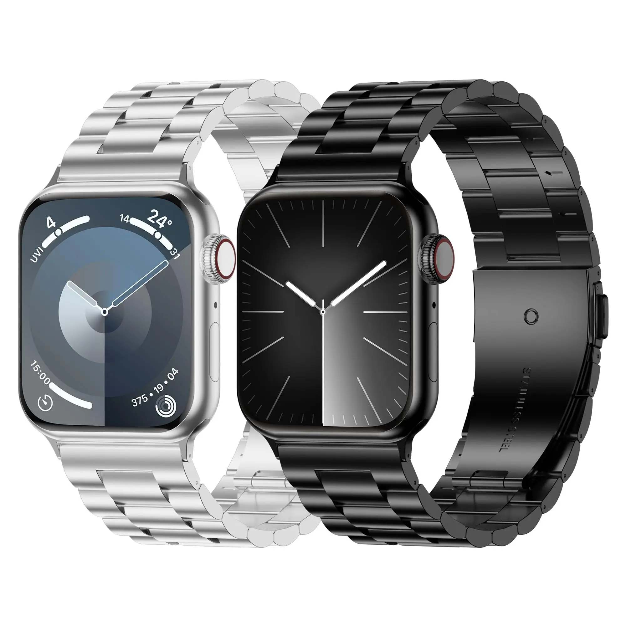 Metallarmband für Apple Watch Ultra 49 mm 8 7 45 mm 41 mm Edelstahl-Armband für IWatch 6 5 4 SE 44 42 mm 38 40 mm Band Image