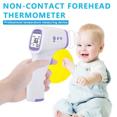 Medical Infrared Forehead Thermometer-Non-contact Digital Backlit LCD for Baby & Adult Fever,Quick Measurement for Body,Forehead