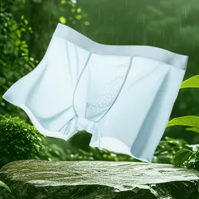 Summer 3-pack men's underwear is breathable, cool, and highly elastic, made of 88% nylon and 12% spandex